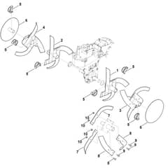 Viking HB445.1 R - Hoe Assy. - Parts Diagram