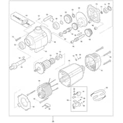 Makita HB500 - Magnetic Drill - Power Tool 01 Diagram