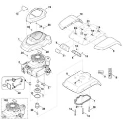Viking HB685.1 - Motor-Engine Cover - Parts Diagram