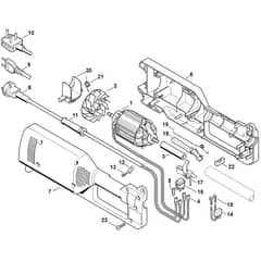 Viking HEL600 - Electric Motor - Parts Diagram