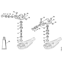 Viking HEL600 - Gear Head Hg 100, Hg 300 - Parts Diagram
