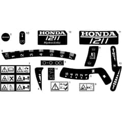 Honda HF1211-HE (88000001-899999) -  Labels Diagram