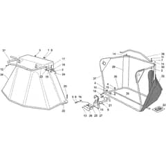 Honda HF1211-SE (8800001-899999) -  Grass Catcher Group Diagram