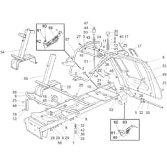 Honda HF1211K2-HE (1100001-1199999) -  Chassis Diagram