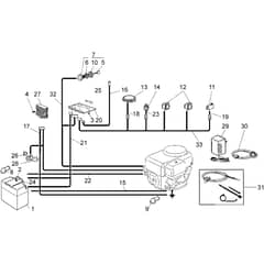 Honda HF1211K2-HE (2000001-2499999) -  Electrical Parts Group 2 Diagram
