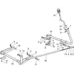 Honda HF1211K2-HE (8300001-8699999) -  Cutting Plate Lifting Diagram