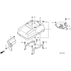 Honda HF1211K3-HE -  Fan Cover Diagram