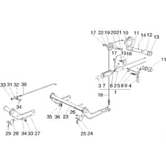 Honda HF2113-HE -  Cutting Plate Lifting Diagram
