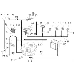 Honda HF2113-HE -  Electrical Parts Group 1 Diagram