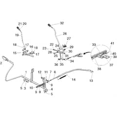 Honda HF2113-SE -  Brake and Gearbox Contro Diagram