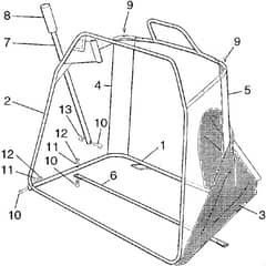 Honda HF2113-SE -  Mobile Grass Catcher Group Diagram
