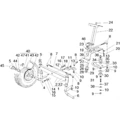 Honda HF2113-SE -  Steering Group Diagram