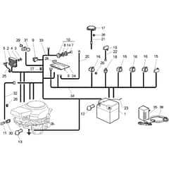 Honda HF2114K1-HE -  Electrical Parts Group (HE) Diagram