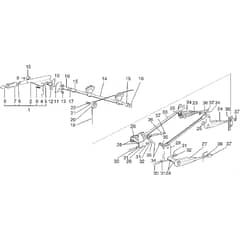 Honda HF2213-SF -  Cutting Plate Lifting Diagram