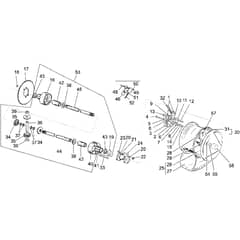 Honda HF2213K2-H (8000001-8999999) -  Differential Diagram