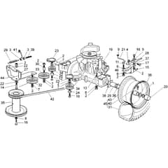 Honda HF2213K3-HE -  Gearbox Diagram