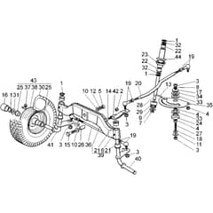 Honda HF2213K3-HE -  Steering Group Diagram