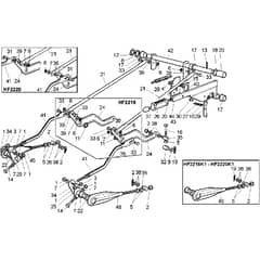 Honda HF2216-SE -  Cutting Plate Lifting Diagram