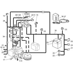 Honda HF2216K1-SE -  Electrical Parts Group (HE/HLE) Diagram