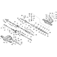 Honda HF2216K1-SE -  Gearbox (2) Diagram