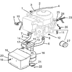 Honda HF2218K1-SE -  Engines Diagram