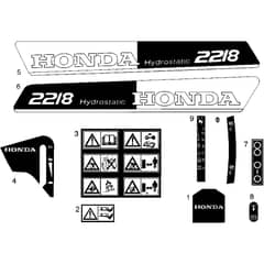 Honda HF2218K2-HL -  Labels Diagram