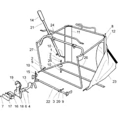 Honda HF2220K1-SLE -  Grass Catcher Group Diagram