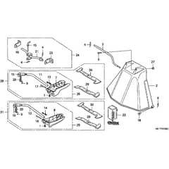 Honda HF2315-SBE -  Deflector Diagram