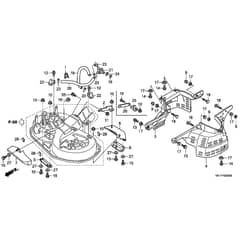 Honda HF2315-SBEA -  Belt Cover Kit Diagram
