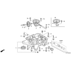 Honda HF2315-SBEA -  Oil Pan Diagram