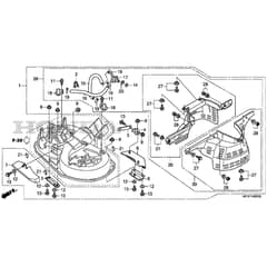 Honda HF2315K3-HME -  Belt Cover Diagram
