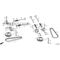 Honda HF2315K3-HME -  Camshaft Diagram