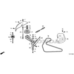 Honda HF2315K3-HME -  Cutting Plate (1) Diagram