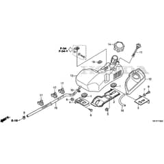 Honda HF2315K3-HME -  Fuel Tank Diagram