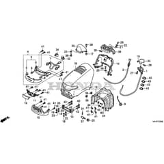 Honda HF2315K3-HME -  Hood Diagram