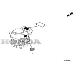 Honda HF2315K3-HME -  Label Diagram