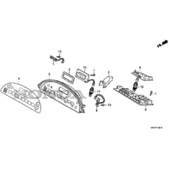 Honda HF2315K3-HME -  Meter Diagram