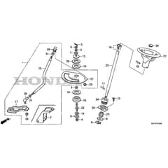 Honda HF2315K3-HME -  Steering Wheel Diagram