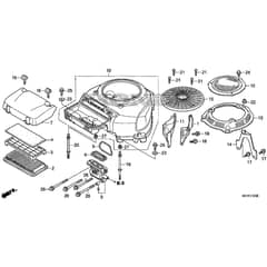 Honda HF2315K3-SBE -  Fan Cover Diagram