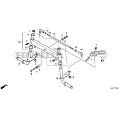 Honda HF2315K3-SBE -  Front Axle Diagram