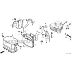 Honda HF2315K3-SBE -  Muffler Diagram