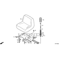 Honda HF2315K3-SBE -  Seat Diagram