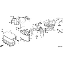 Honda HF2317-HME -  Muffler Diagram