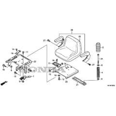 Honda HF2317-HME -  Seat Diagram