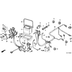 Honda HF2415-SBE -  Harness Diagram