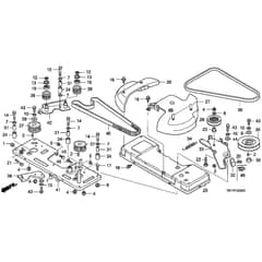 Honda HF2417-HME -  Blades Control Belt Diagram