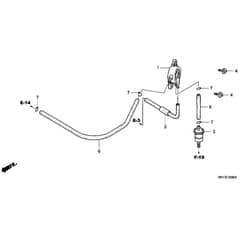 Honda HF2417K1-HTE -  Fuel Pump Diagram