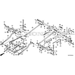 Honda HF2417K3-HBE -  Cutting Plate Lifting Diagram