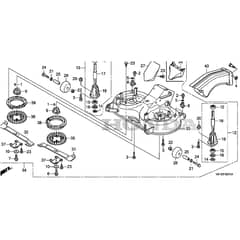 Honda HF2417K3-HTE -  Cutting Housing Diagram