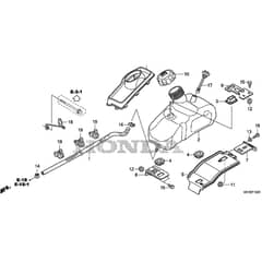 Honda HF2417K3-HTE -  Fuel Tank Diagram